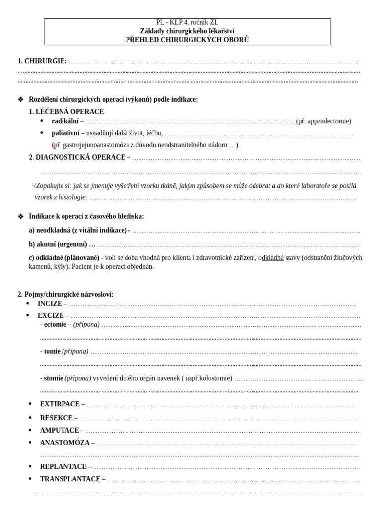 Prac List 9 Chirurg Obory Stud PDF