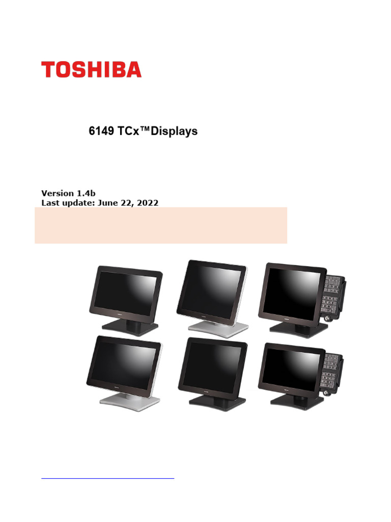 6149 TCxDisplays (2020) - Guide To Features Ver 14b | PDF | Usb