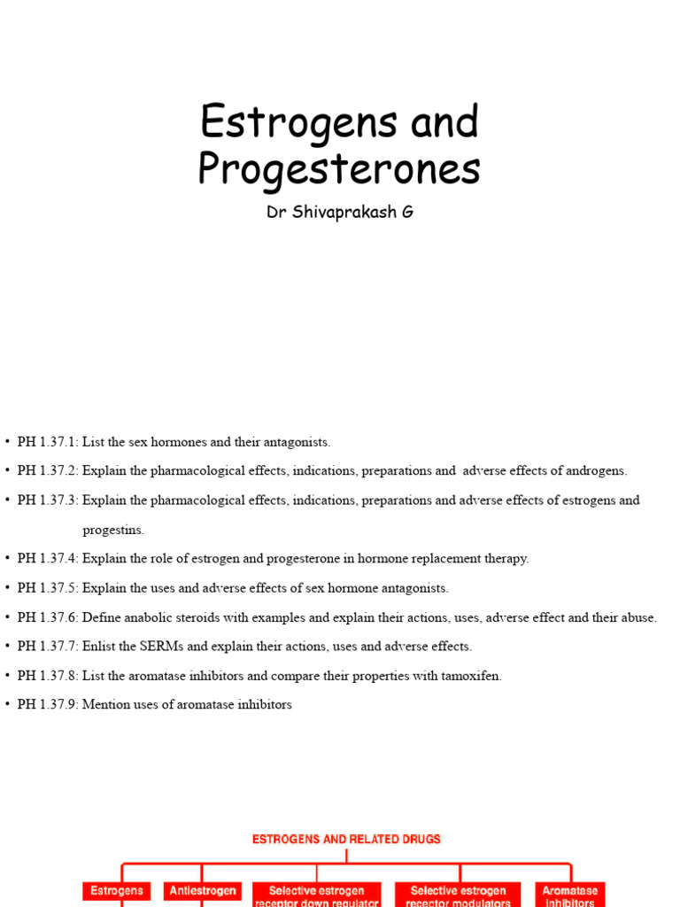 22.1 Estrogens and Progesterone | PDF | Estrogen | Menstrual Cycle