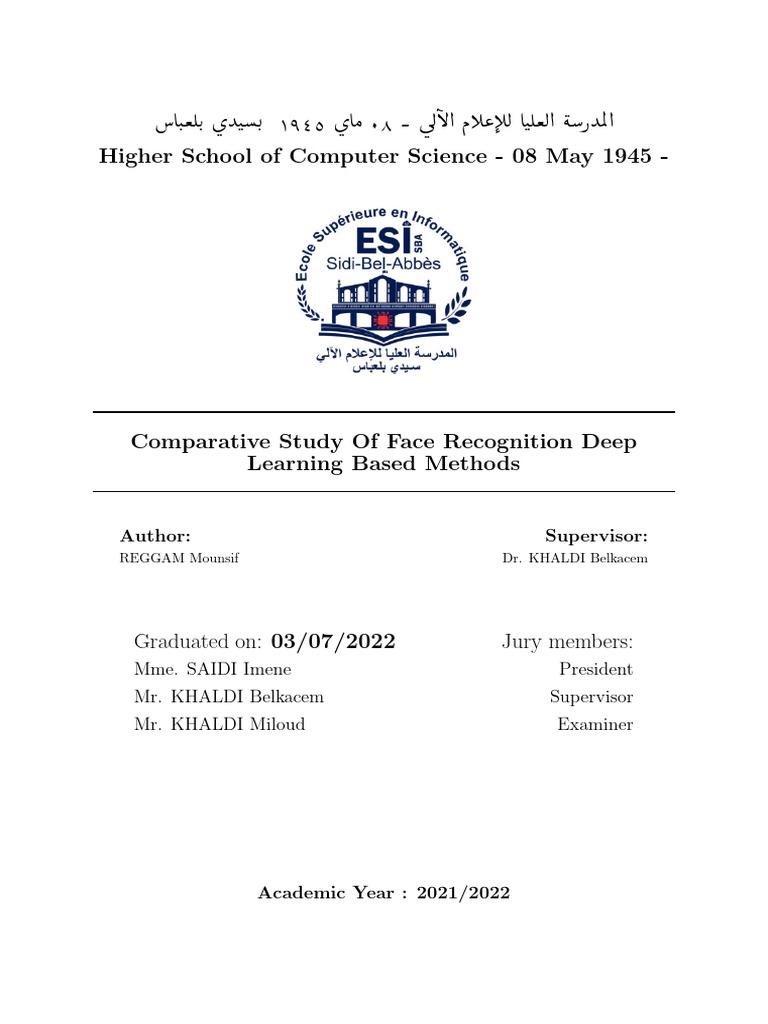 Comparative Study of Face Recognition Methods | PDF