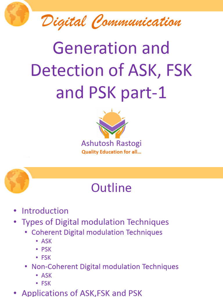 ASK, FSK, and PSK Modulation Overview | PDF | Modulation | Electronics