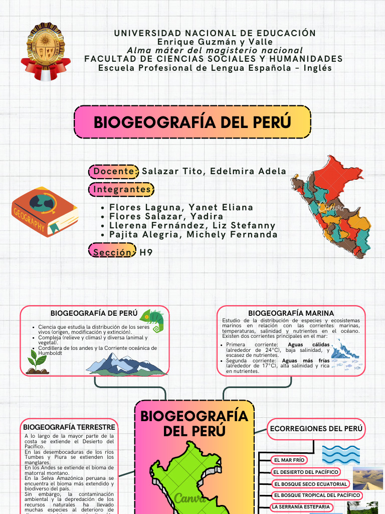 Biogeografía del Perú: Ecosistemas y Diversidad | PDF | Perú | Selva