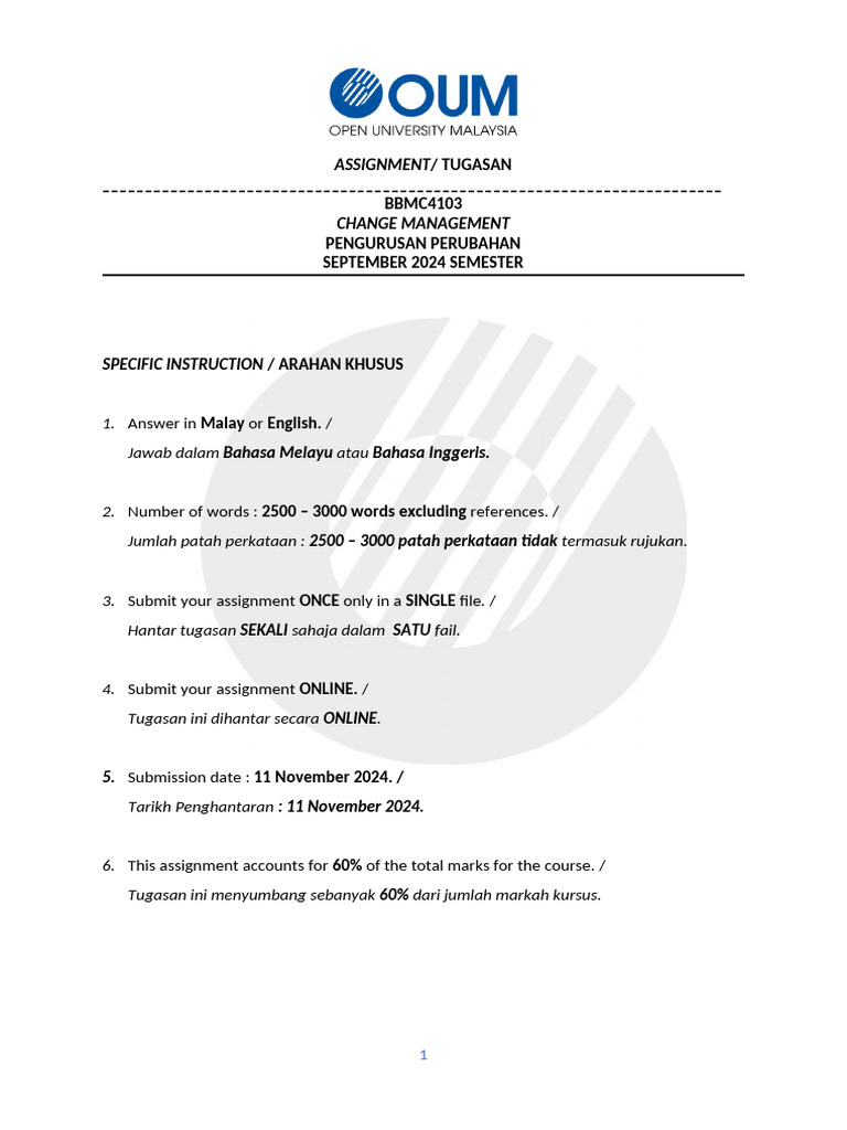 Assignment - Change Management | PDF