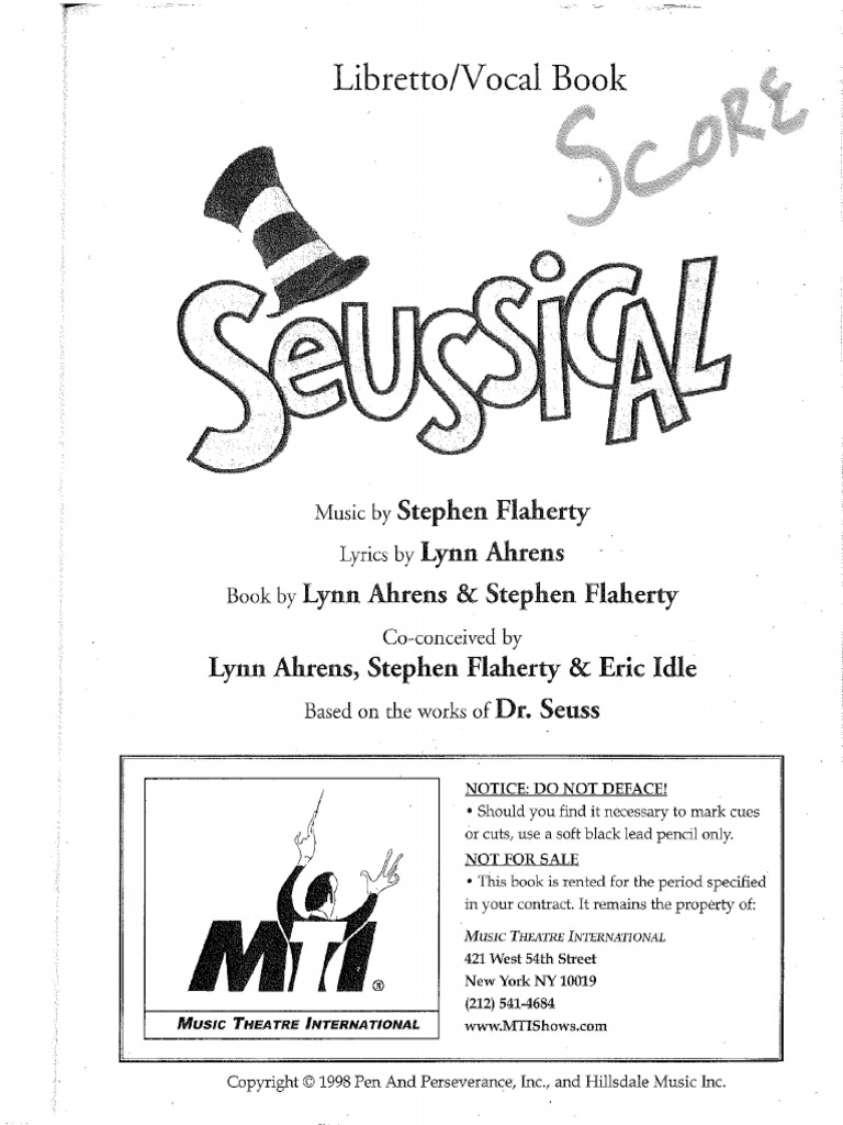 Seussical Score | PDF