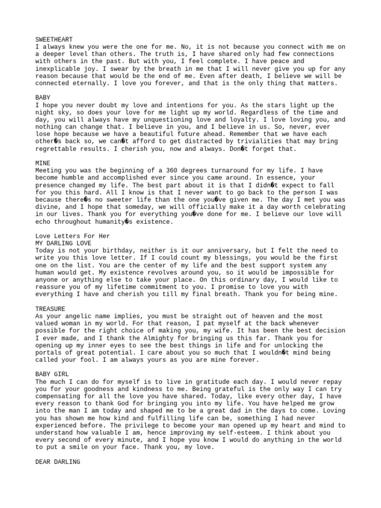 Love Letters | PDF | Love