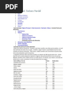 Conteúdo de purina de certos alimentos