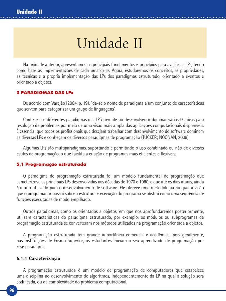 Fundamentos dos Paradigmas de Programação | PDF | Paradigmas de ...