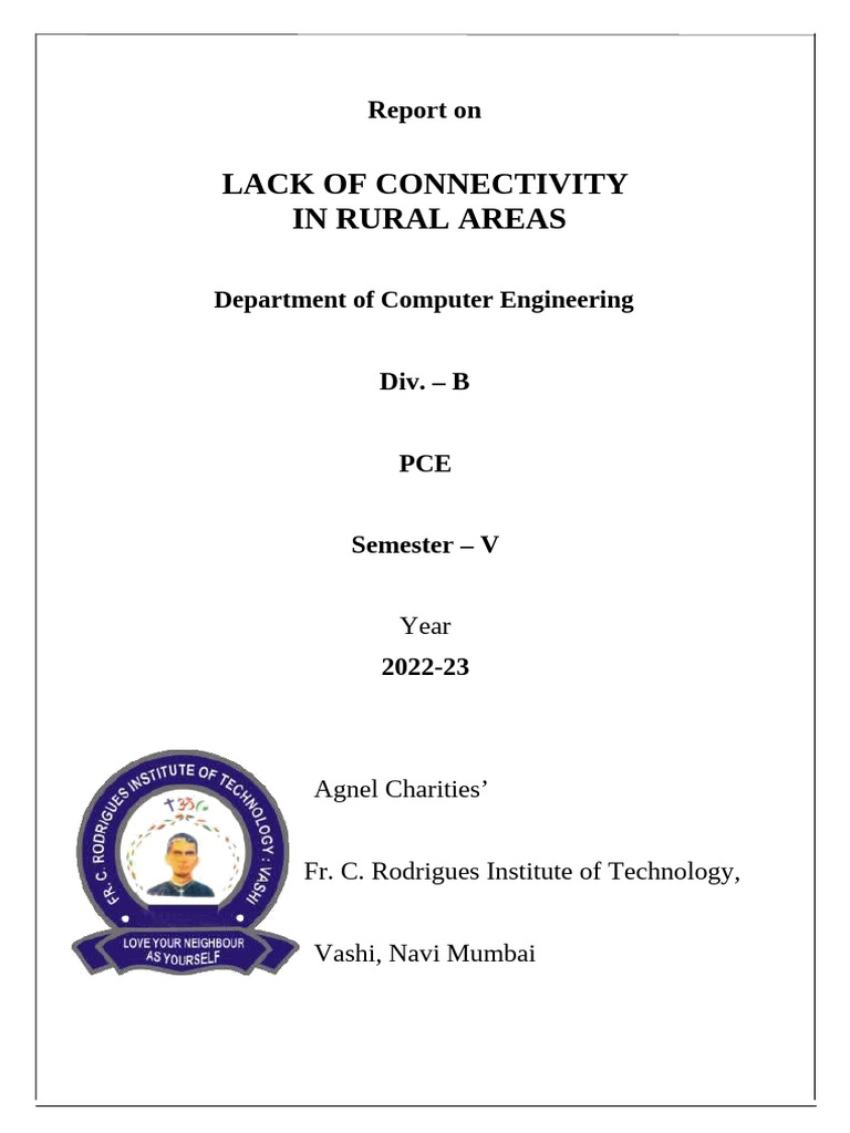 Lack of Connectivity in Rural Areas | PDF | Internet Access ...