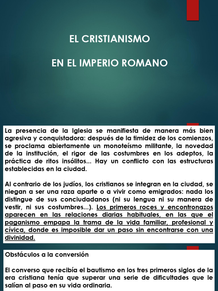 Cristianismo en el Imperio Romano | PDF | Nerón | imperio Romano