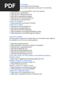 Lista IPTV de TDT España