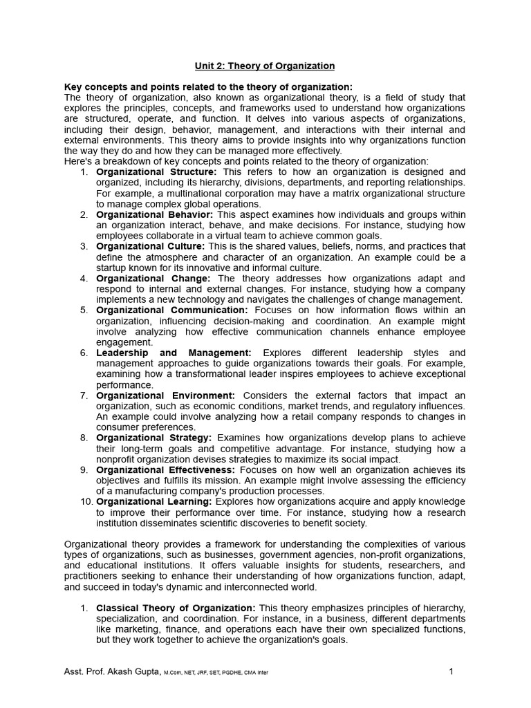 ▶︎Organizations and Organization Theory Organization Theory & Design: An International Perspective : Daft