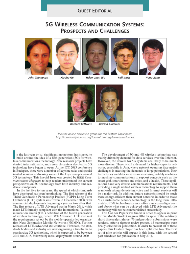 5G Wireless Communication Systems Prospe | PDF | Lte Advanced ...
