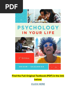 洋書 Psychology in Your Life second edition Amazon.com: Psychology in Your Life: 9780393265156: Grison