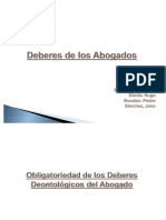 Deberes Eticos de Los Abogados en El Proceso