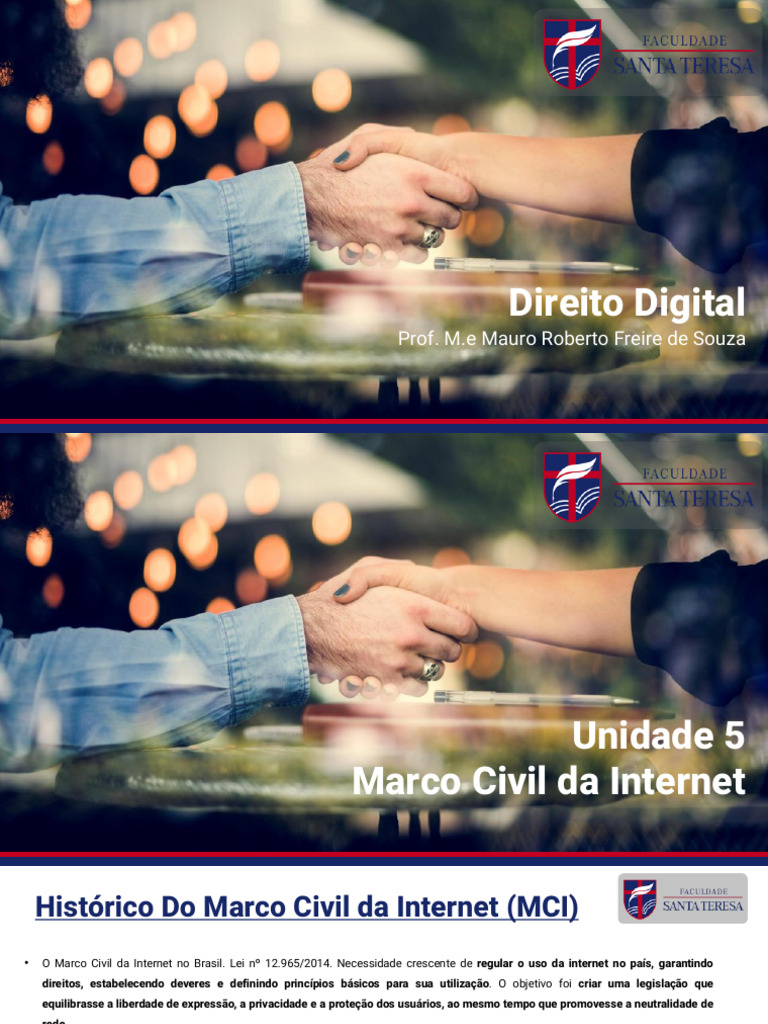 Marco Civil da Internet: Princípios e Direitos | PDF | Neutralidade da ...