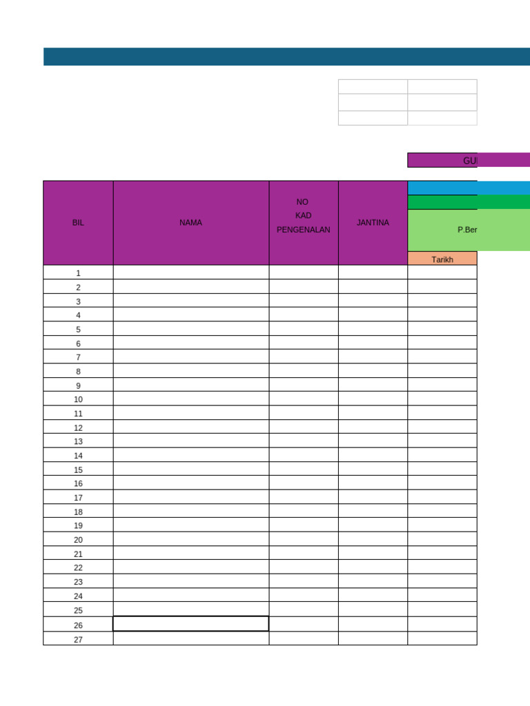 Borang RPM PJPK (Contoh Templat) PDF