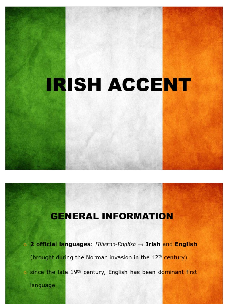 Irish Accent PDF