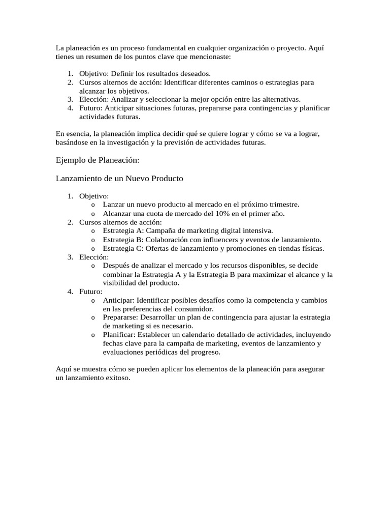 Claves para una Planeación Efectiva | PDF