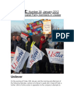 Activist:: Number 30, January 2012 Paper of Socialist Party Members in Usdaw