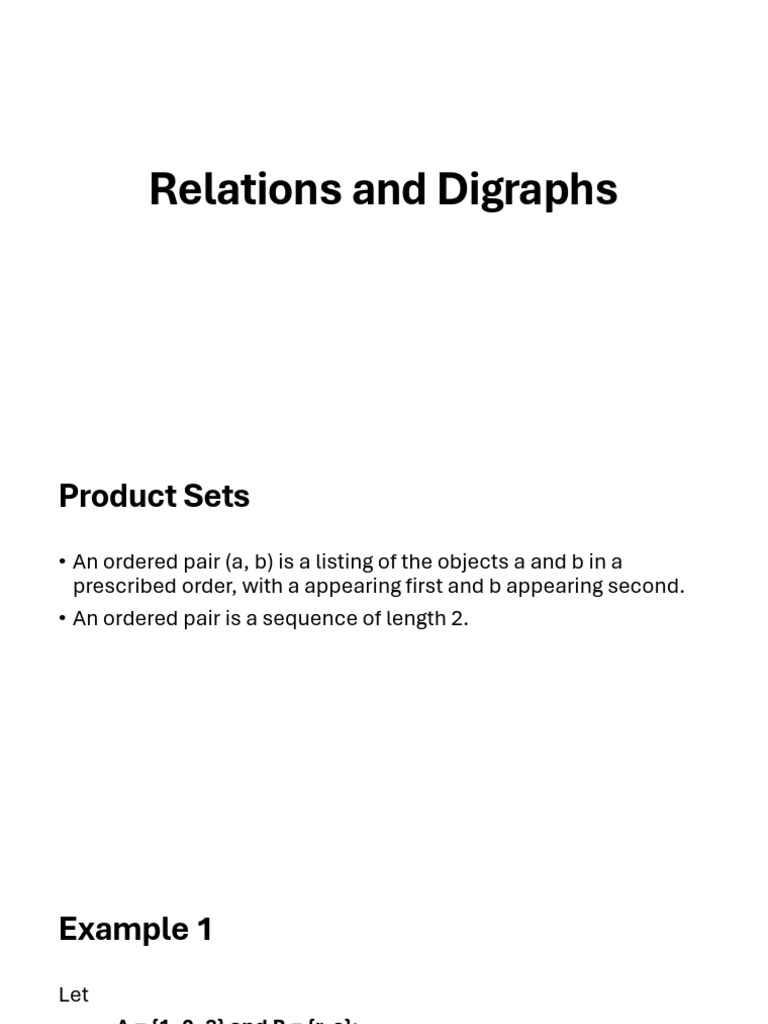 Understanding Relations and Cartesian Products | PDF | Relational Model ...