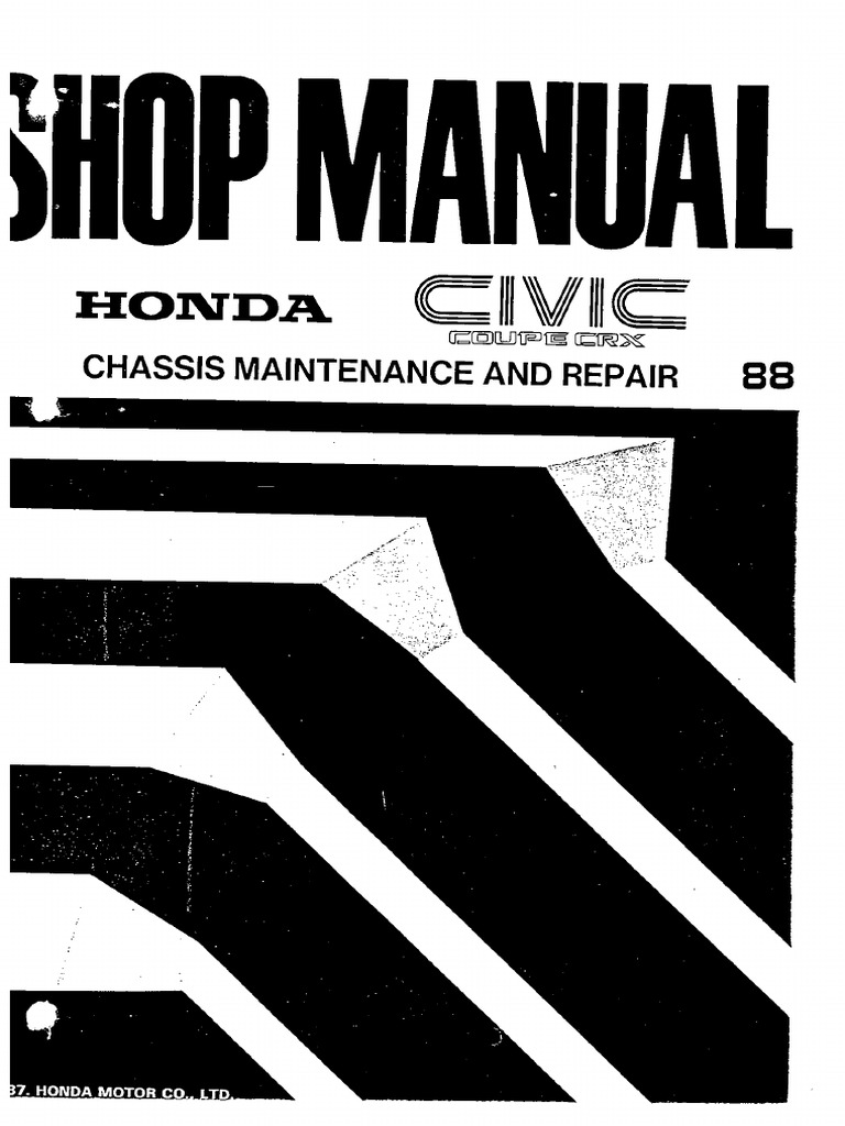HONDA Civic/Civic Ferio サービスマニュアル 91-9 1991 Honda Civic Shop Service Repair Manual Book Engine Drivetrain