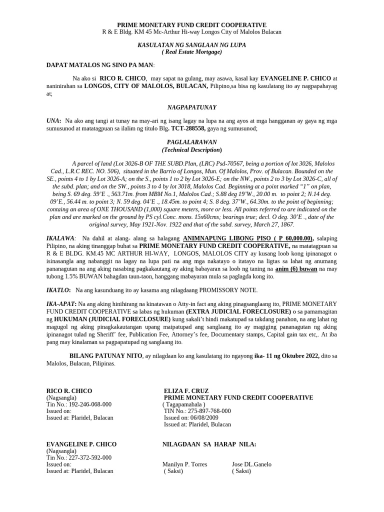 Real Estate Mortgage | PDF
