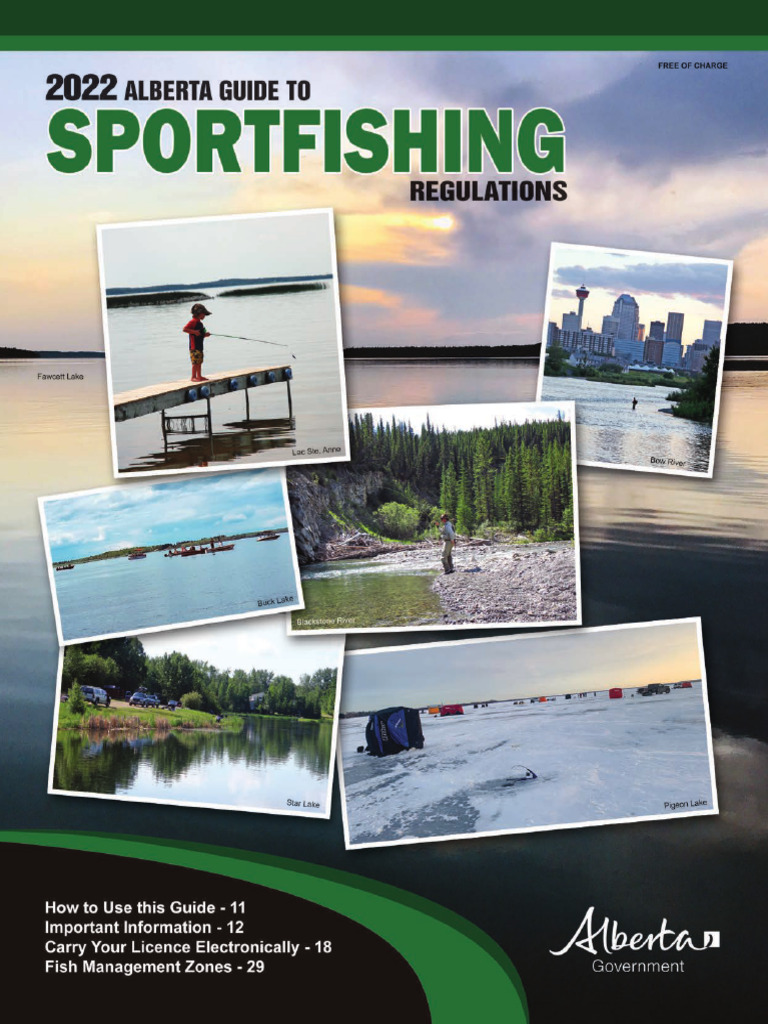 Alberta Sportfishing Regulations Guide | PDF | Recreational Fishing ...