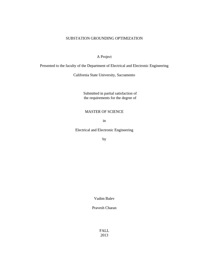 Substation Grounding Design Optimization | PDF | Materials Science ...