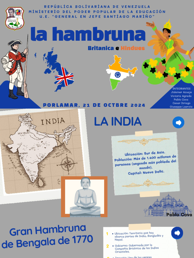 Colombia Introduction Presenttion in Blue and Yellow Informative Style ...