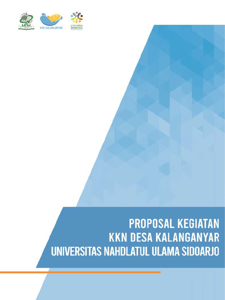 Proposal KKN Universitas NU Sidoarjo 2023 | PDF