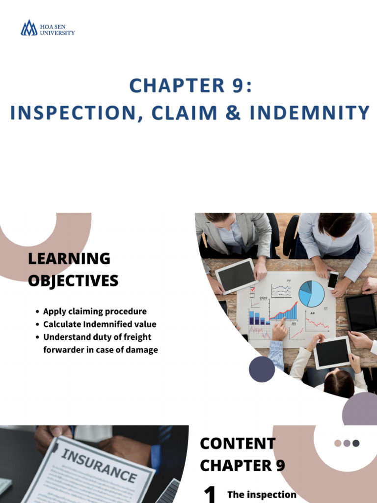 Chap 9 - Inspection, Claim Indemnity - Final To SV | PDF
