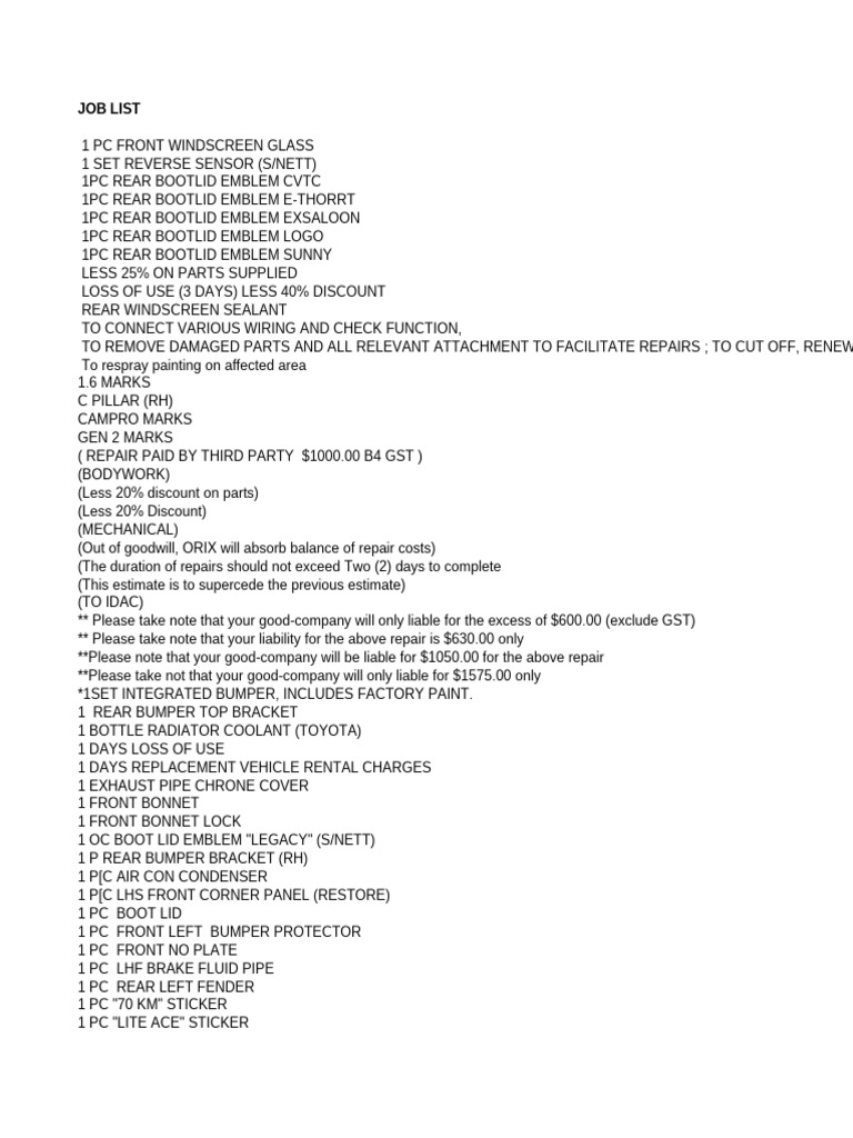 Skilled Job List Australian