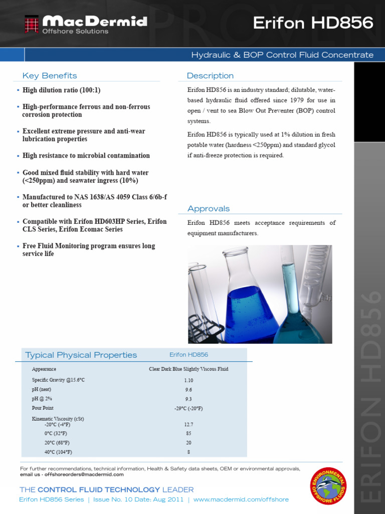 AMER MacDermid - Erifon - HD856 8 7 2011 | PDF | Gases | Mechanical ...