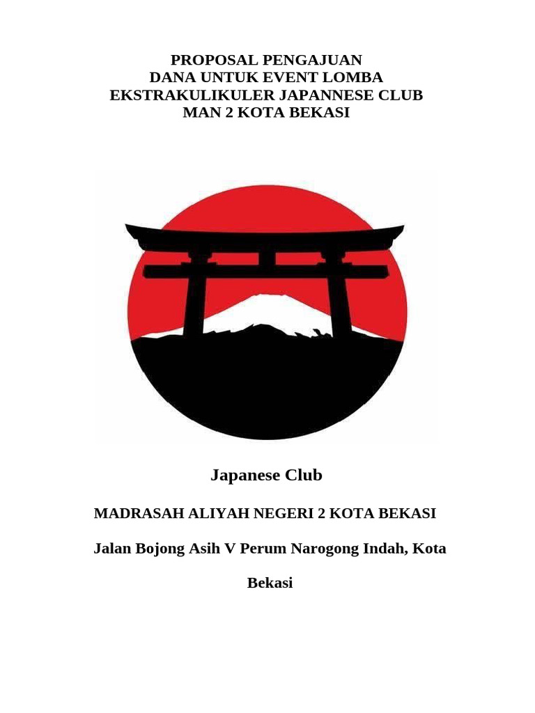 Final Proposal Pengajuan Dana Japanese | PDF