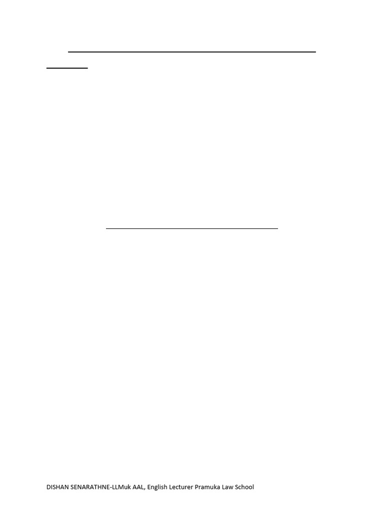 English Model Answers
