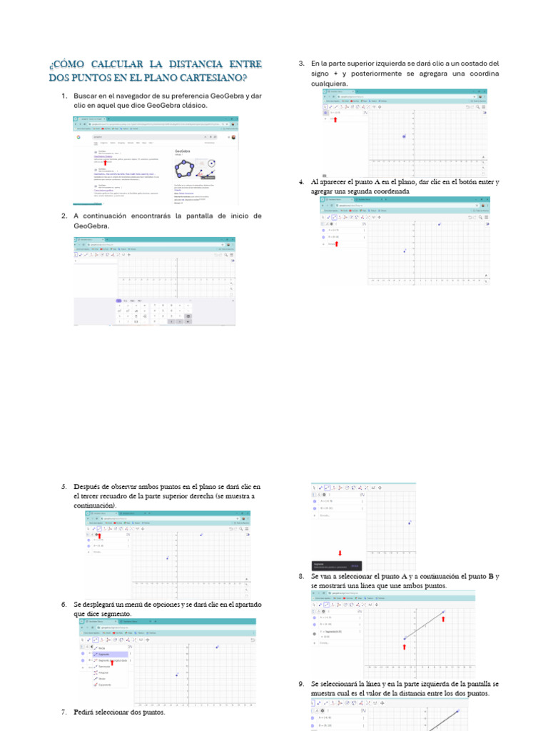 CALCULAR LA DISTANCIA ENTRE DOS PUNTOS EN EL PLANO CARTESIANO visual data 7