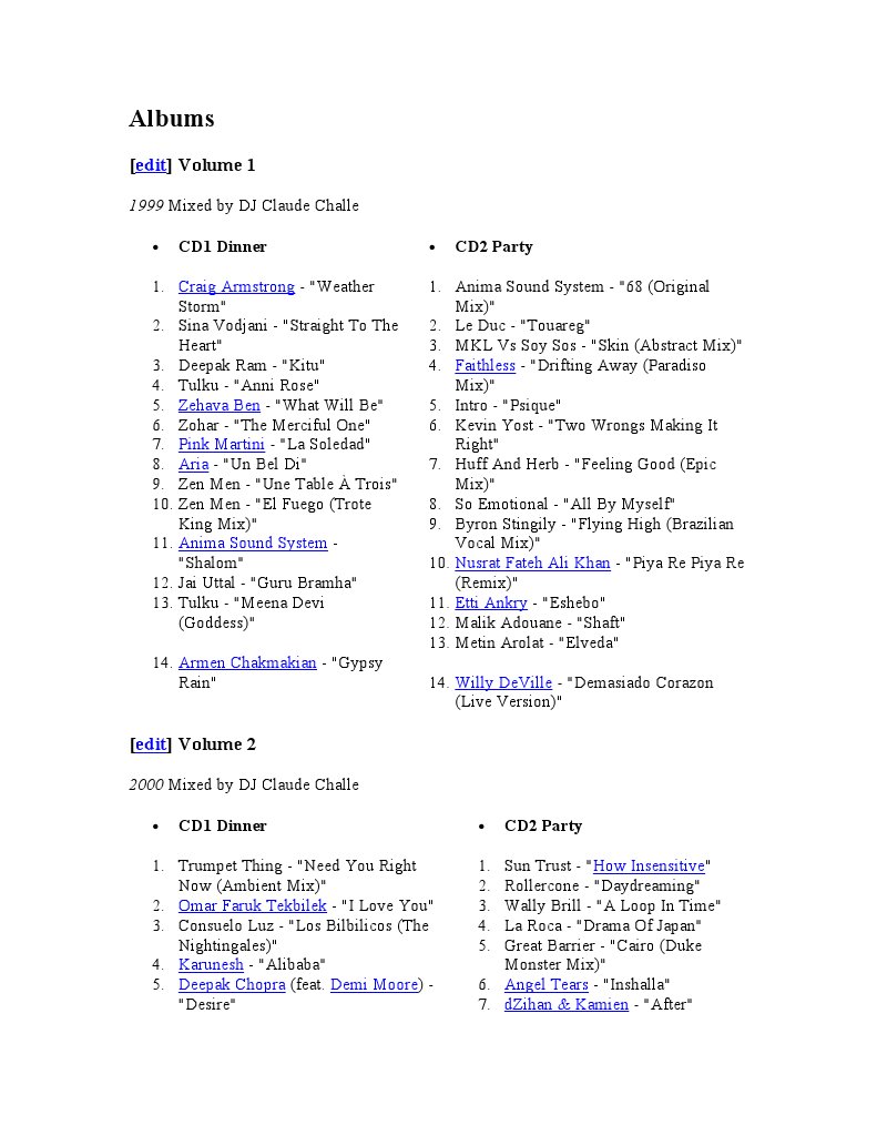Buddha Bar Entertainment General scribd