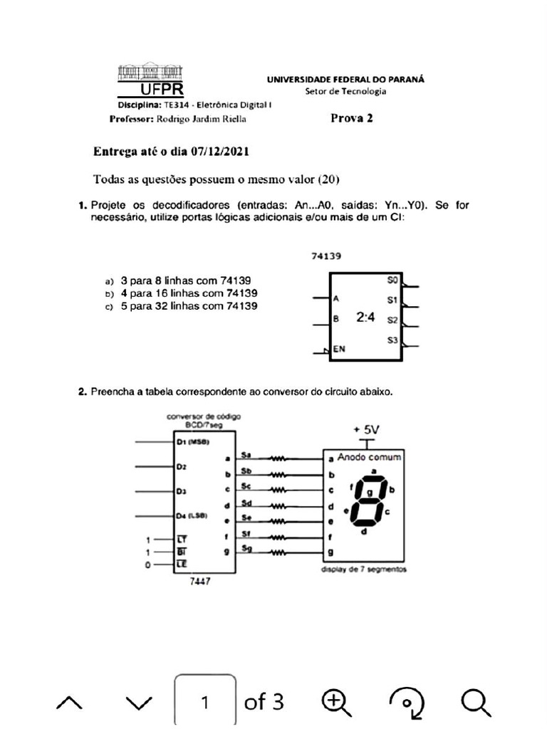 Prova 2 | PDF
