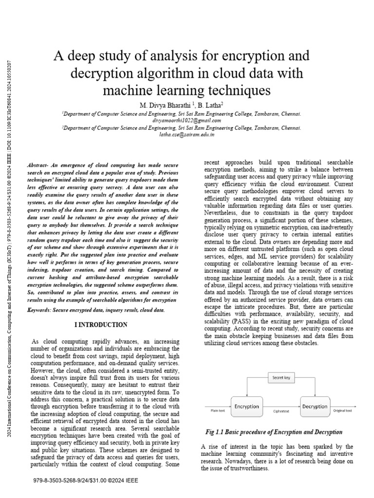 Cloud Data Decryption Analysis | PDF | Encryption | Key (Cryptography)
