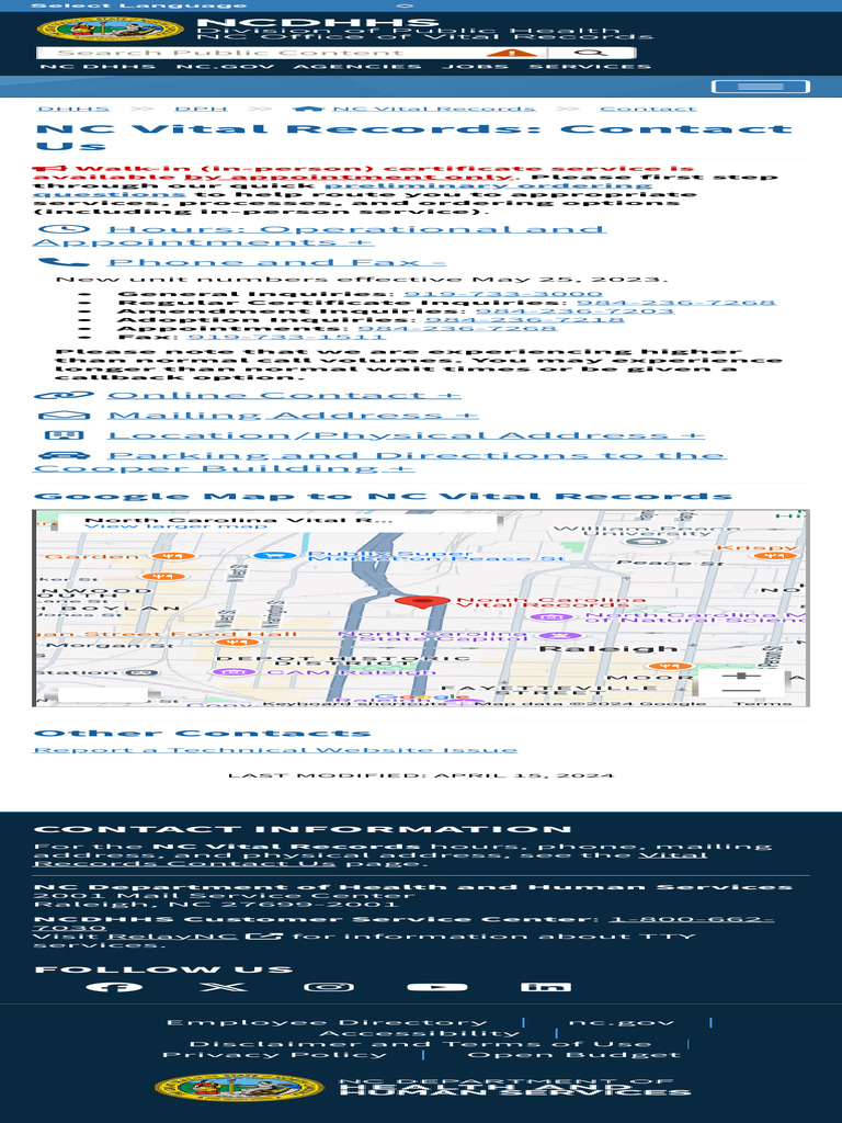 NCDHHS DPH NC VITAL RECORDS MARRIAGE visual data 5
