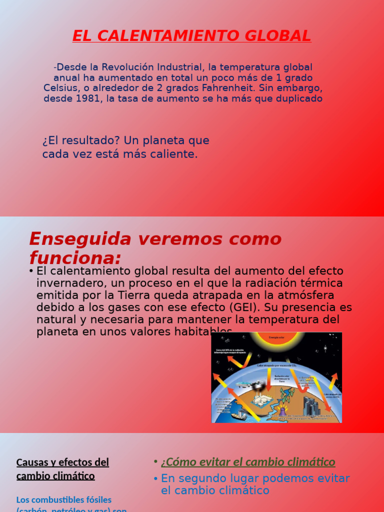 El Calentamiento Global | PDF