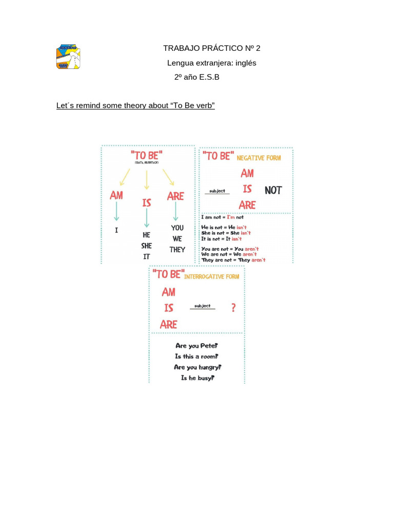 TRABAJO PRÁCTICO #2 - 2ºaño ESB | PDF | Artes del Lenguaje y Comunicación