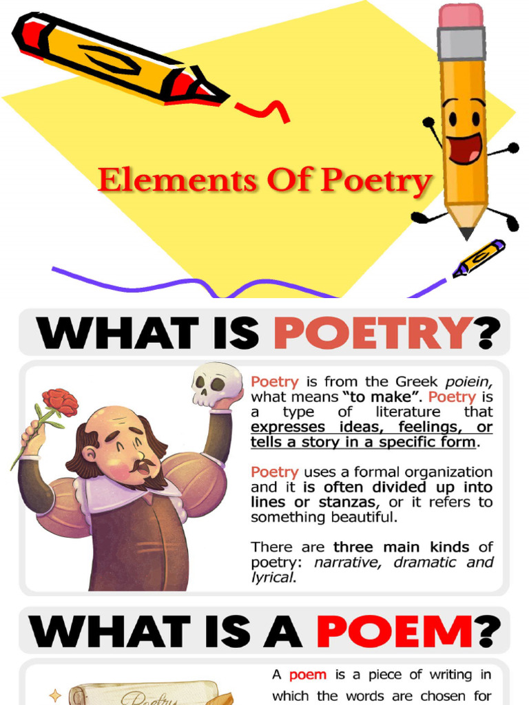 Elements of Poetry | PDF | Poetry | Rhyme