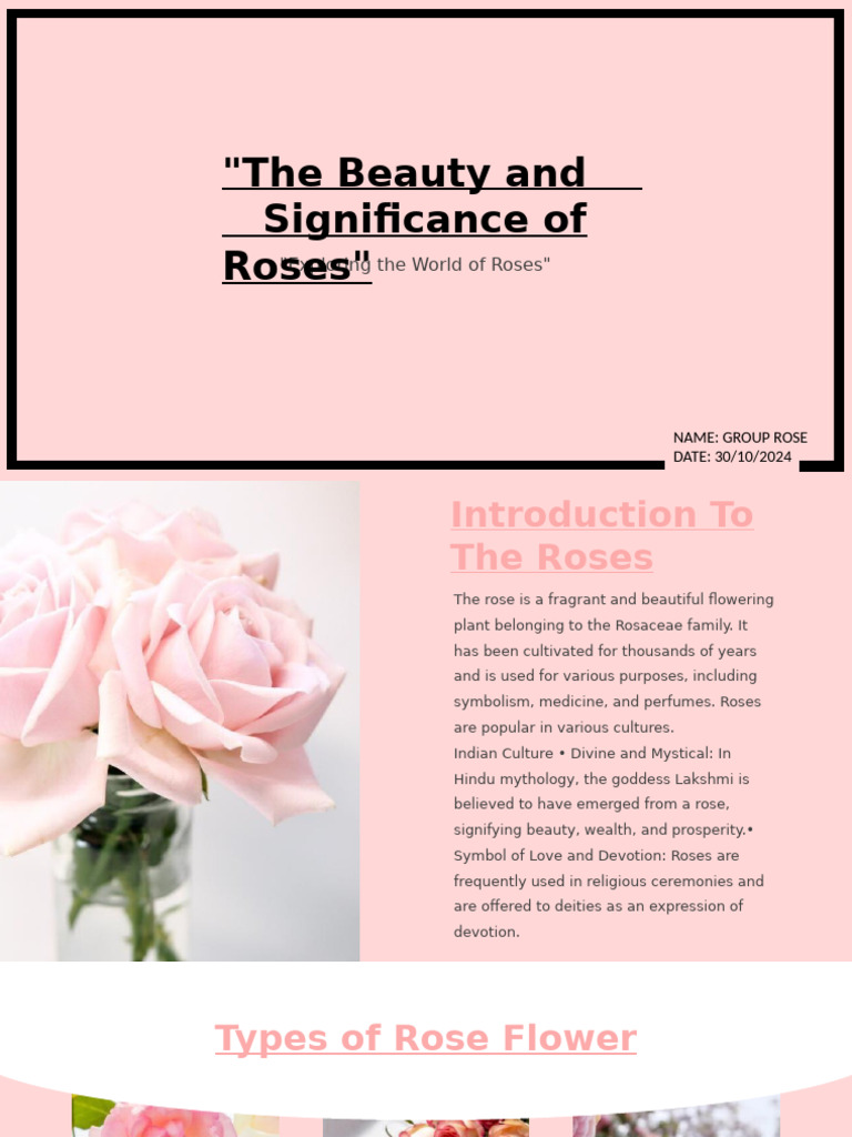 Presentation 9089009 | PDF | Rose | Flowers