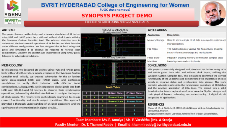 POSTER - SR Latch | PDF | Computer Engineering | Digital Technology