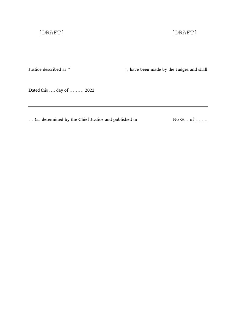 Draft Election Petition Rules 2022-Nov 21 | PDF | Judge | Trials