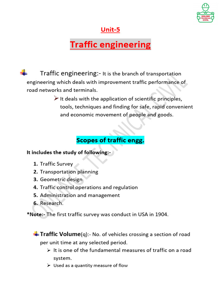 Traffic Engineering Fundamentals Guide | PDF | Interchange (Road) | Traffic