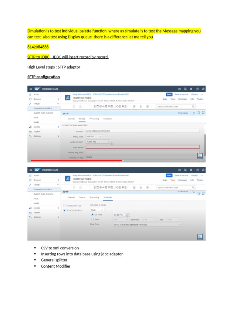 SFTP and JDBC Integration Overview | PDF | Teaching Methods & Materials ...