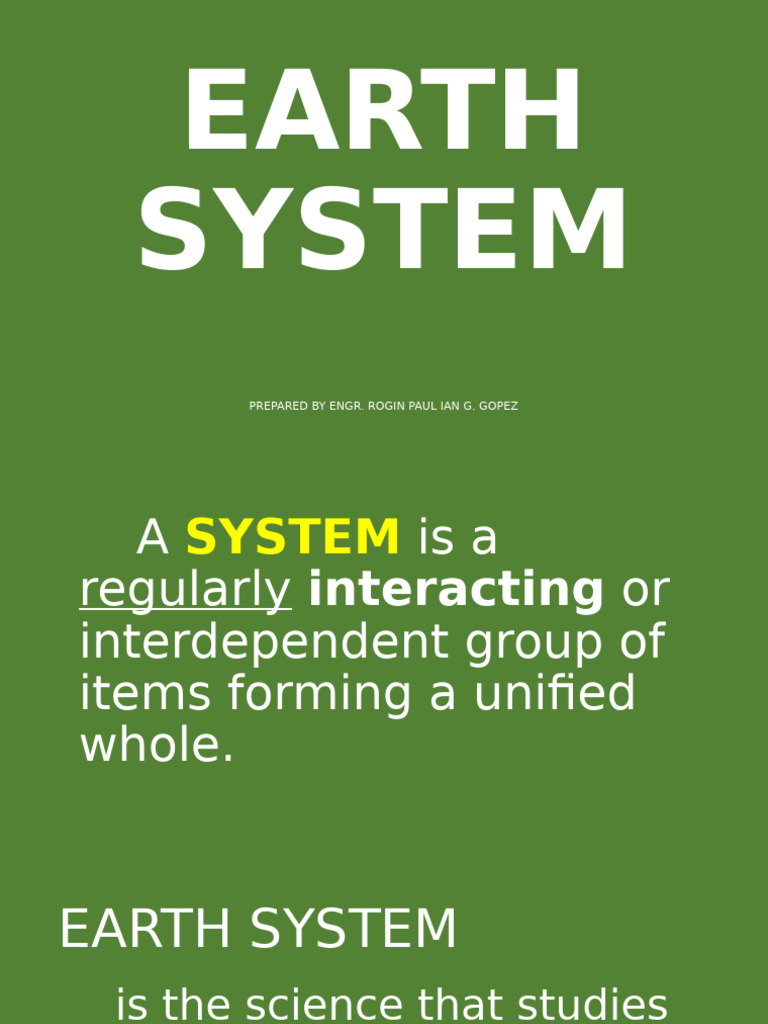 Understanding Earth as a System | PDF | Earth Sciences | Atmosphere
