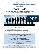 WE Heal Adult Survivor Child Sexual Abuse Feb2012